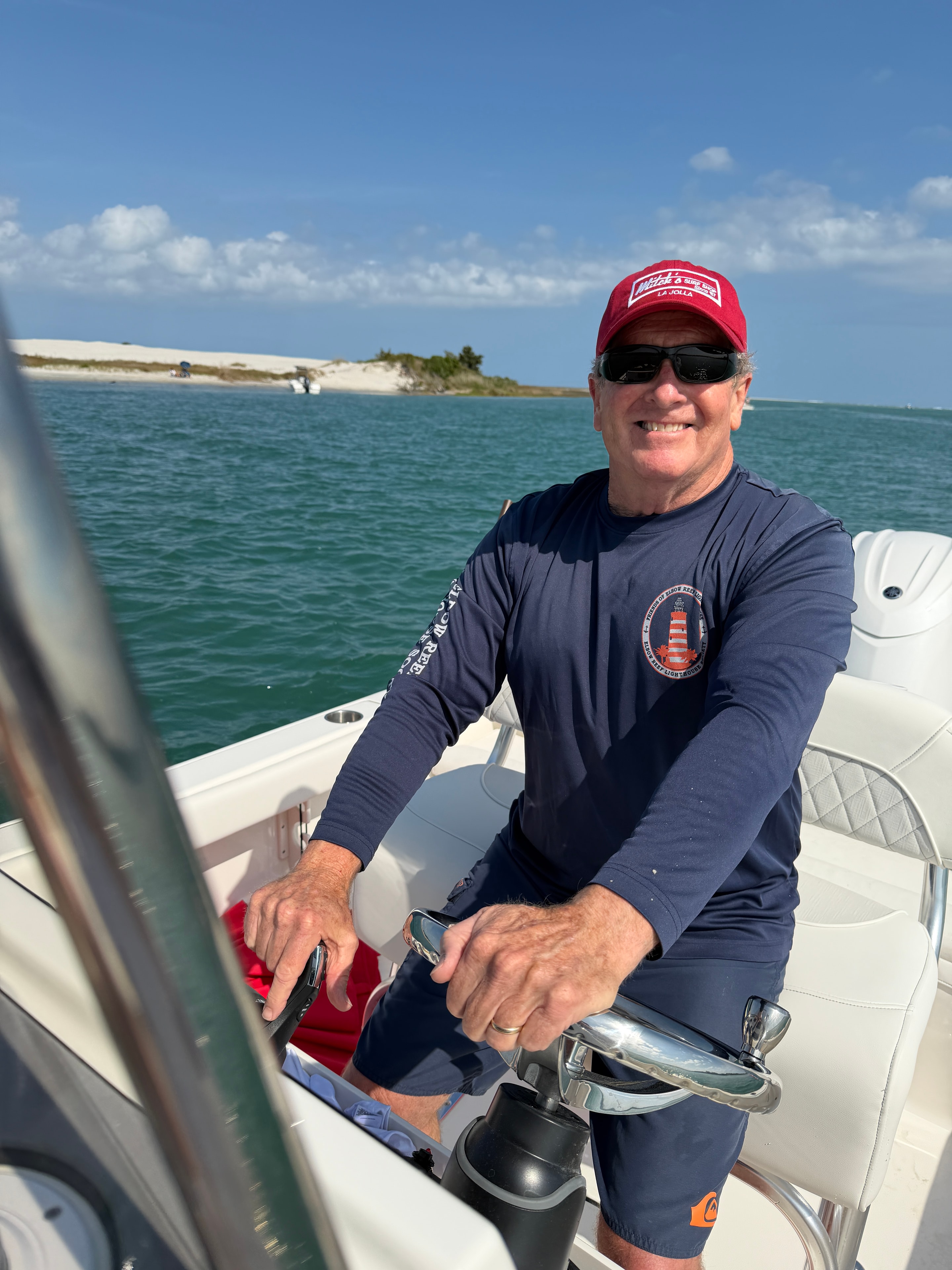 Captain Bill on boat at Wrightsville Beach